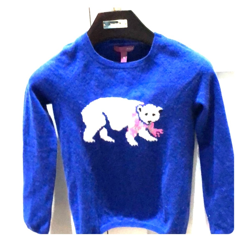 Aqua cashmere girls sweater